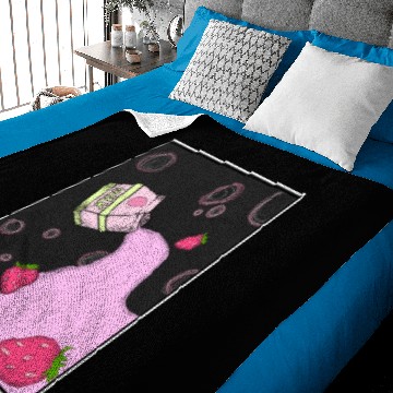 Discover Strawberry milk Baby Blankets