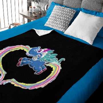 Discover cute Unicorn vomit poop rainbow heart Baby Blankets