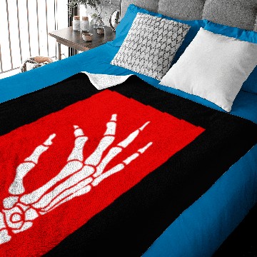Discover skeleton hand Baby Blankets