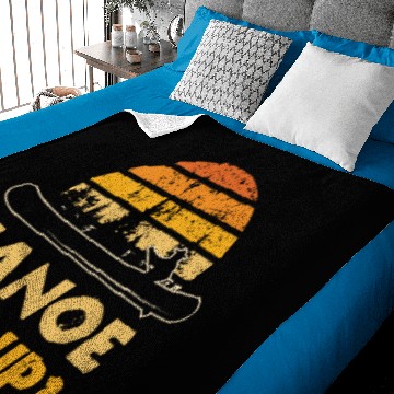 Discover Canoe Keep Up Pun Canoe Vacation & Kayaking Racing Baby Blankets
