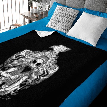 Discover The alien Sitting Bull - Black version Baby Blankets