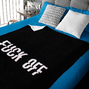 Discover FUCK OFF Baby Blankets