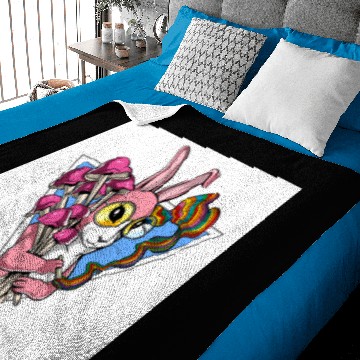 Discover Psychedelic Rabbit Baby Blankets