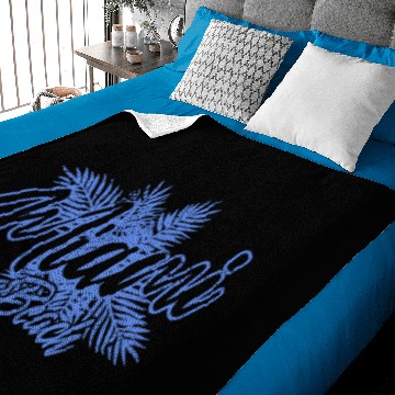 Discover Miami Beach Blue Sunrise Baby Blankets