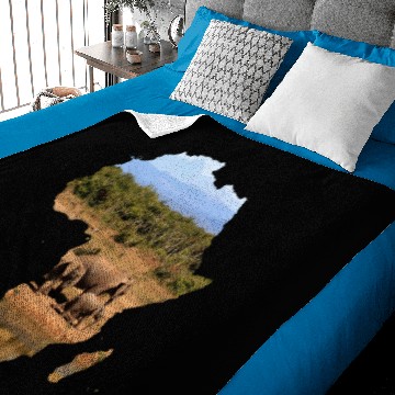 Discover Africa - Wilderness - Elephant - Safari Baby Blankets