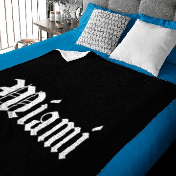 Discover Miami Florida East Coast Script Script Gift Baby Blankets