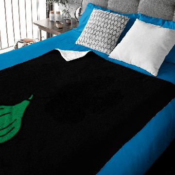 Discover Fig With Leaf Two Colors Adjustable Vector Simple Baby Blankets