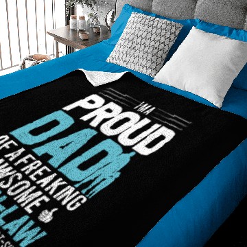 Discover Proud Dad Awesome Son in law Baby Blankets