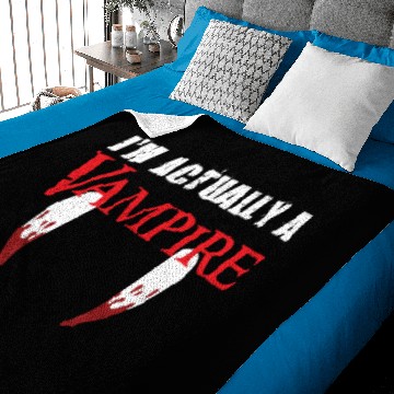 Discover I'm actually a Vampire Baby Blankets