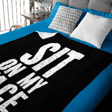 Discover Sit On My Face Baby Blankets