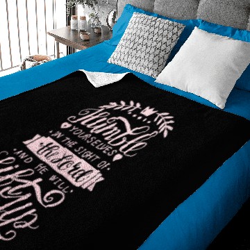 Discover Humble Yourself In The Lord Christian Religious Baby Blankets