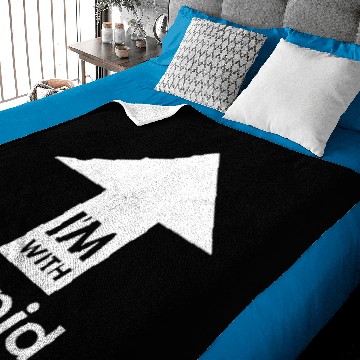 Discover I'm With Stupid Baby Blankets