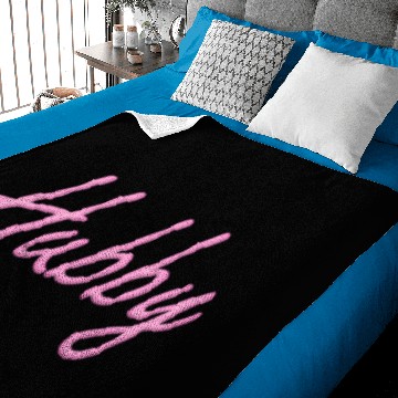Discover Hubby Neon - Pink Baby Blankets