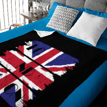 Discover London Union Jack Vintage Baby Blankets