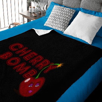 Discover Cherry Bomb Sweet Lips Baby Blankets
