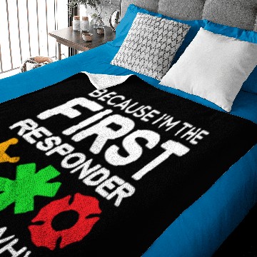 Discover I`m the first responder Baby Blankets