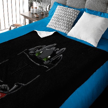 Discover Toothless Pocketversion - Night Fury Baby Blankets
