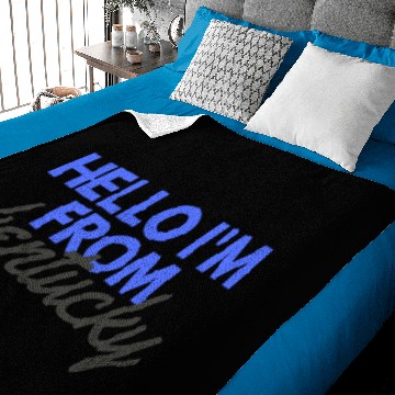 Discover Hello I'M from kentucky Baby Blankets