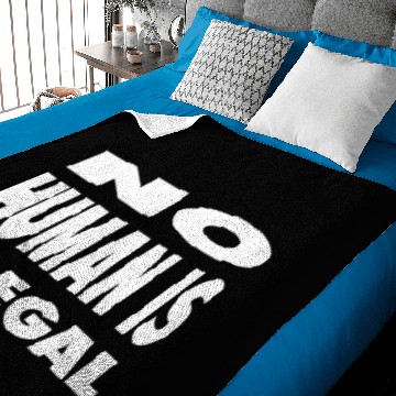 Discover no human is illegal Baby Blankets