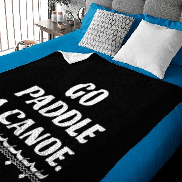 Discover go paddle a canoe Baby Blankets