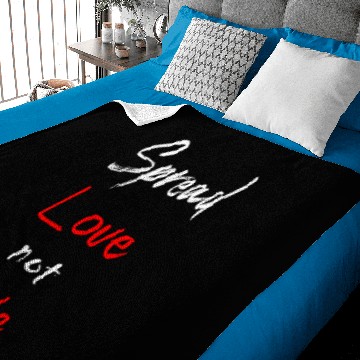 Discover Spread love not hate Baby Blankets