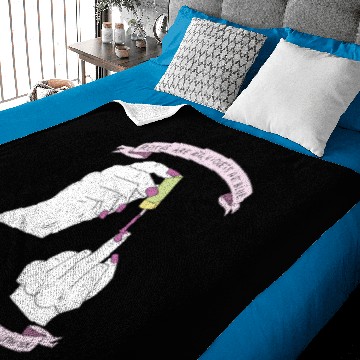 Discover Middle Finger Cutie Baby Blankets