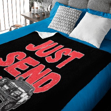 Discover just send it - funny 4wd design Baby Blankets