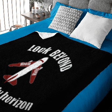 Discover High flyer-look beyond the cloudy horizon Baby Blankets