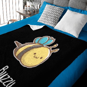 Discover Fuzzy Buzzy Bee Beekind Beekeeper Kids Baby Blankets