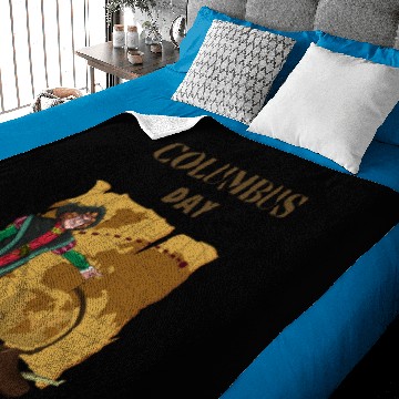 Discover Columbus Day World Map America Baby Blankets