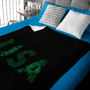 Discover USA Green Batik Baby Blankets