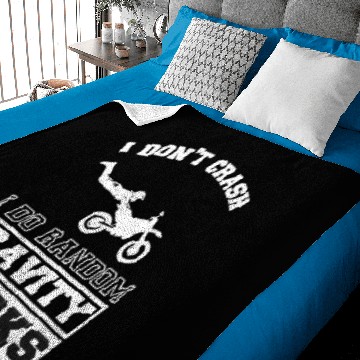 Discover i don´t crash i do random gravity checks motocross Baby Blankets