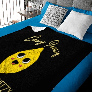 Discover Easy Peasy Lemon Squeezy Cute Lemonade Summer Baby Blankets