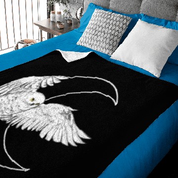 Discover Moon Witch Barn Owl Baby Blankets