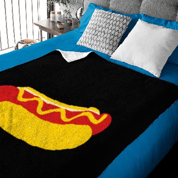 Discover Hot dog Baby Blankets Design Vector