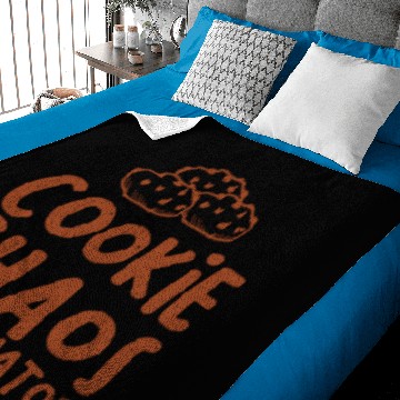 Discover Cookie Chaos Coordinator Funny Girl Baker Cookies Baby Blankets