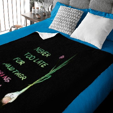 Discover Never too late for another spring onion Baby Blankets