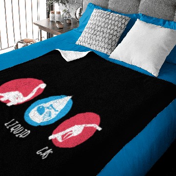 Discover Solid Liquid Gas Science Dinosaur School Baby Blankets