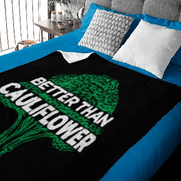 Discover Broccoli Cauliflower Funny Quote Baby Blankets