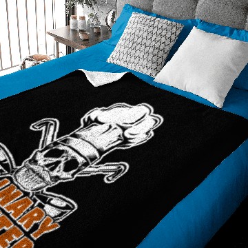 Discover Chef Skull Cooking Kitchen Gift Baby Blankets