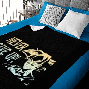 Discover Goku Never Give Up Baby Blankets