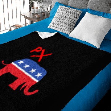 Discover GOP - Politics Over People Baby Blankets