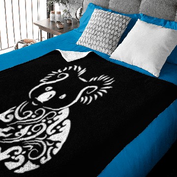 Discover Koala Stylist Cute Funny Logo Baby Blankets