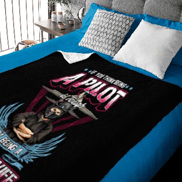 Discover Try Being A Pilot's Wife Baby Blankets
