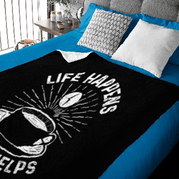 Discover Life Happens Coffee Helps Baby Blankets