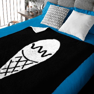 Discover Ice cream in the waffle Baby Blankets