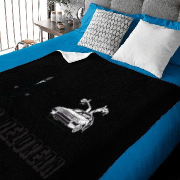Discover Man Delorean Baby Blankets