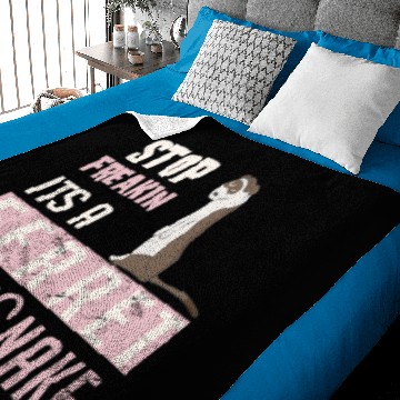 Discover Stop freakin its a ferret not a snake Baby Blankets