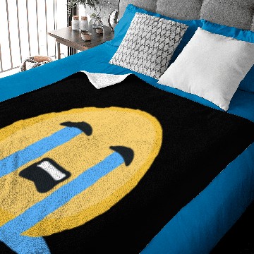 Discover Sad Crying Face Baby Blankets