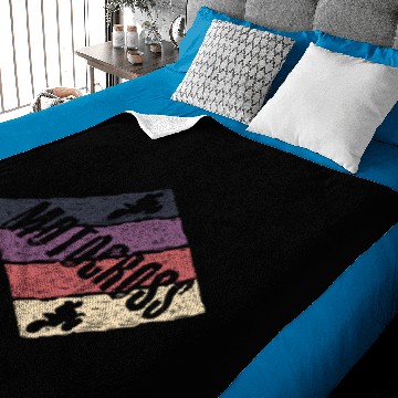 Discover Motocross Retro | Offroad Dirt Bike MX Vintage Baby Blankets